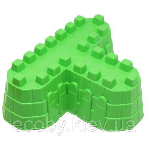 Пасочка пластикова "Крепість", зелена, фото 1