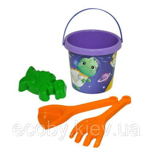 Набір для піску "Космозаври" 4 ел. з термонаклейкою, Tigres, фото 1