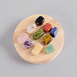 Набір з десяти натуральних каменів RESTEQ — напівдорогоцінні кристали з енергетичним впливом для дому, медитації та подарунка, фото 7