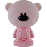 Світильник-нічник LED з акумулятором Bear, рожевий