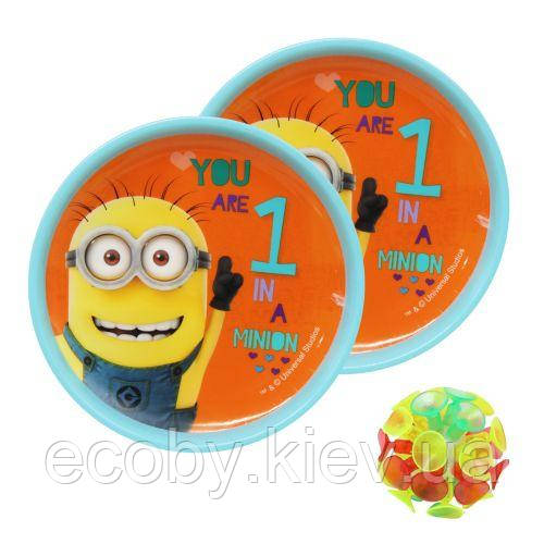 Кетчбол на присосках Міньйони, блакитний, фото 1