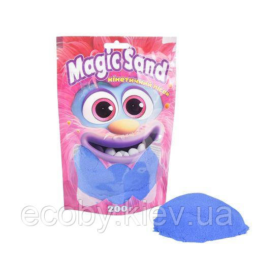 Кінетичний пісок "Magic Sand", 200 г (синій), фото 1