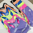 Жіночий костюм велосипедки з топом #8975-1 з push-up єфектом., фото 3