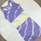 Жіночий костюм велосипедки з топом #8975-1 з push-up єфектом., фото 4