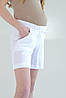 Шорти для вагітних муслін жатка Sofa білі (розміри: 42-56), фото 3