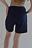 Шорти для вагітних муслін жатка Sofa темно-сині (розміри: 42-56), фото 3