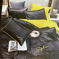 Плуторна сатинова постільна білизна високої якості, розмір півтораспальний