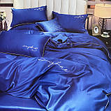 Плуторна сатинова постільна білизна високої якості, розмір півтораспальний, фото 2