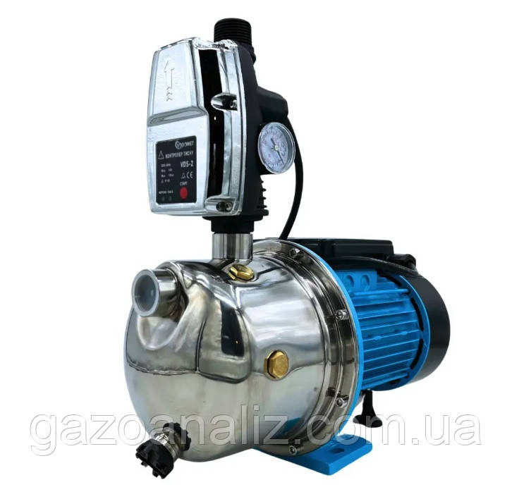 Насосна станція VODOMET JS-100-VDS-2 з контролером тиску без гідроакумулятора, фото 1