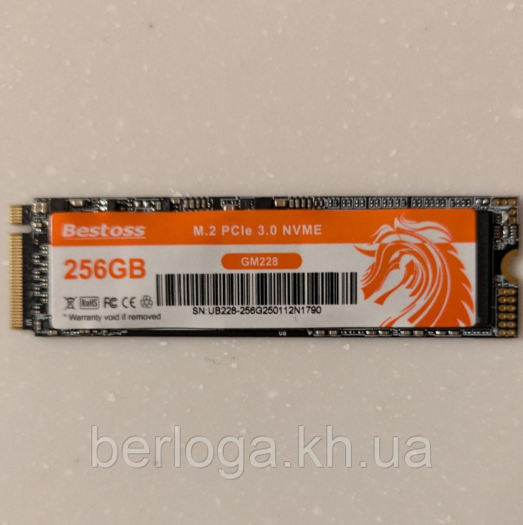 SSD накопичувач Bestoss  GM228 M.2 PCIe 3.0 NVMe  256Gb