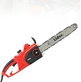 Електропила для обрізки дерев ланцюгова Leader 1200 Вт 2,6 к.с. садова електрична пила
