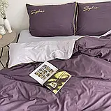 Готовий двоспальний комплект сатинової постільної білизни високої якості Розмір 2.0, фото 3