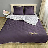 Готовий двоспальний комплект сатинової постільної білизни високої якості Розмір 2.0, фото 2