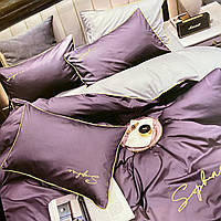 Плуторна сатинова постільна білизна високої якості, розмір півтораспальний