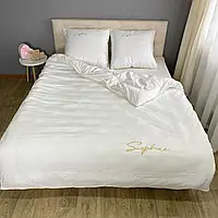 Плуторна сатинова постільна білизна високої якості, розмір півтораспальний