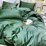Готовий двоспальний комплект сатинової постільної білизни високої якості Розмір 2.0, фото 2