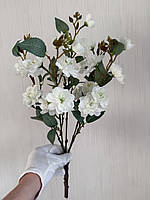 Штучна сакура . Гілка декоративної сакури ( біла , 42 см ), фото 3