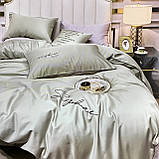 Плуторна сатинова постільна білизна високої якості, розмір півтораспальний, фото 3