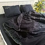 Плуторна сатинова постільна білизна високої якості, розмір півтораспальний, фото 3