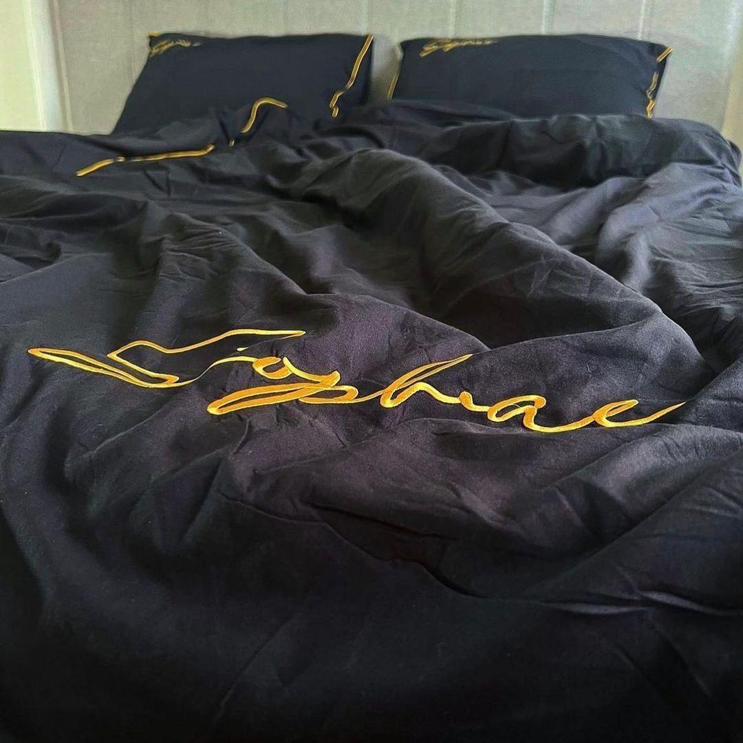 Готовий двоспальний комплект сатинової постільної білизни високої якості Розмір 2.0, фото 1