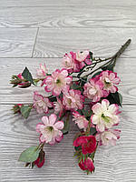 Штучна сакура . Гілка декоративної сакури ( рожева з градієнтом, 42 см ), фото 7