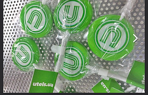 Круглий льодяник 4,5 см на паличці