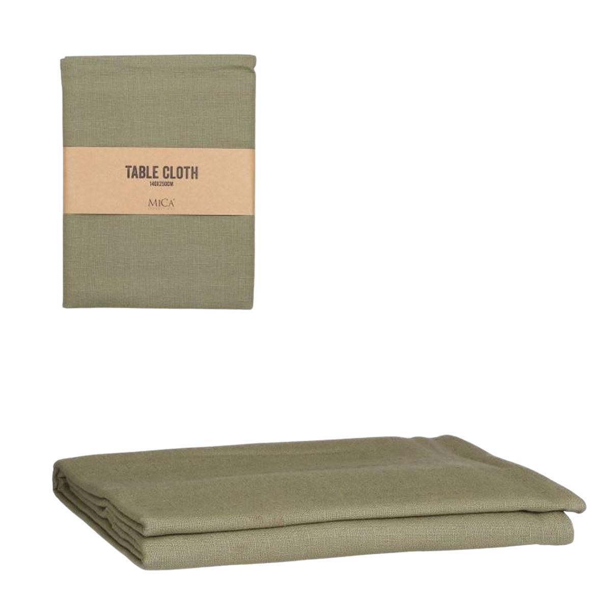 Скатертина з бавовни в зеленому кольорі прямокутної форми Villia Edelman, фото 1