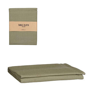 Скатертина з бавовни в зеленому кольорі прямокутної форми Villia Edelman