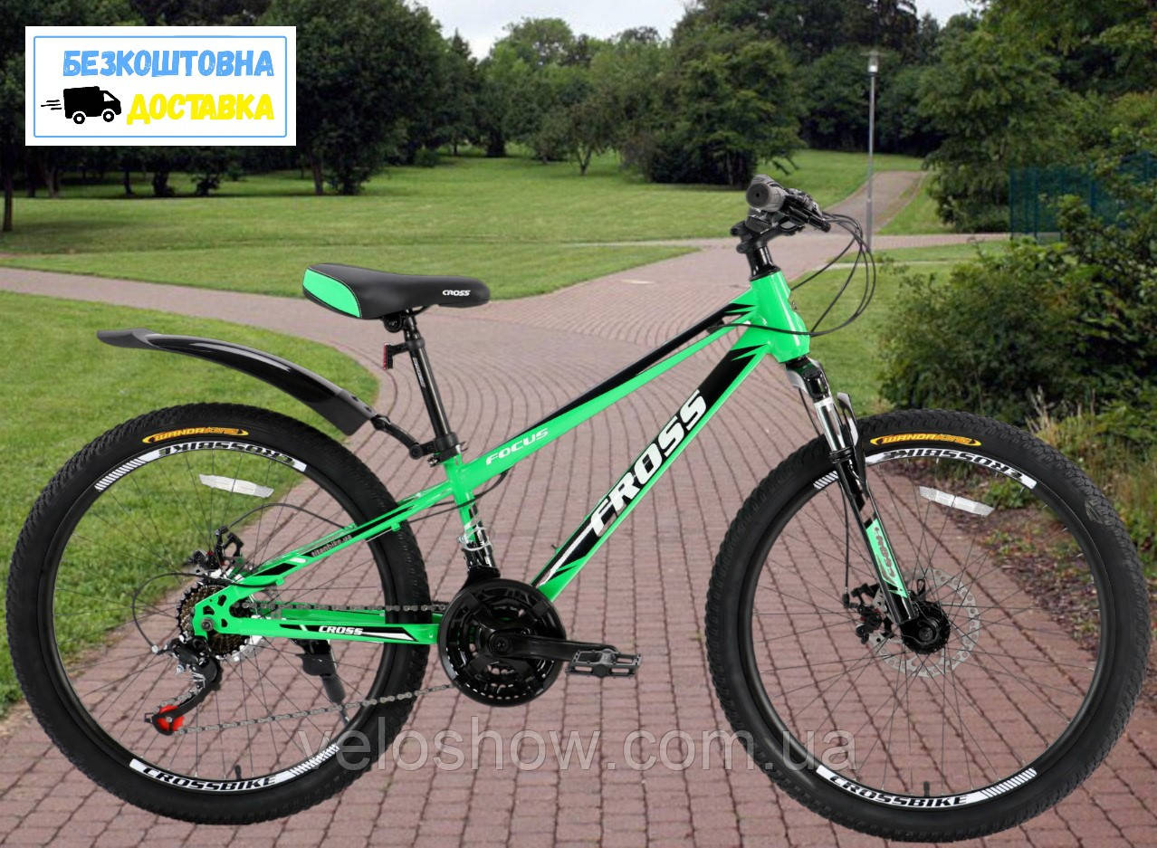 Гірський велосипед 24 Focus Cross підлітковий сталевий, фото 1