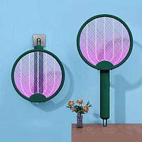 Складная электрическая мухобойка -ловушка 3 в 1 с УФ-лампой с аккумулятором