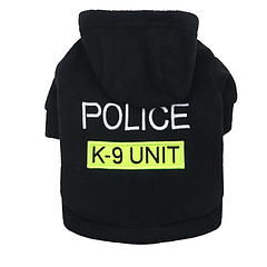 Толстовка для котів на липучці Pet Style "Polis" Чорна XS