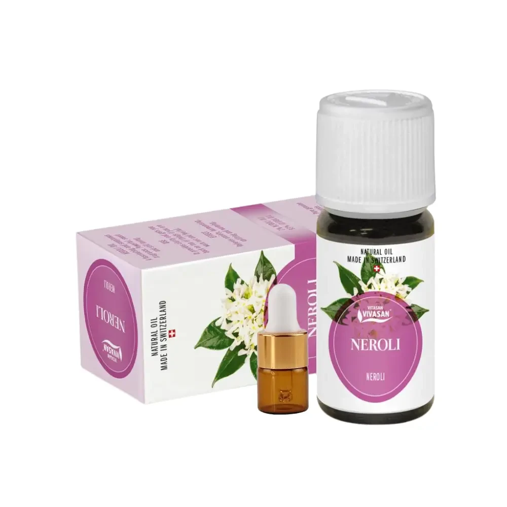 Натуральна ефірна олія Неролі Французький 2мл пробник Вівасан Швейцарія Vivasan Neroli oil Essential
