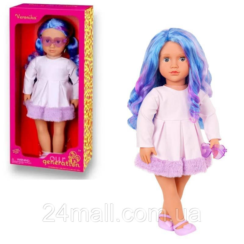 Лялька Our Generation Вероніка з різнокольоровим волоссям 46см