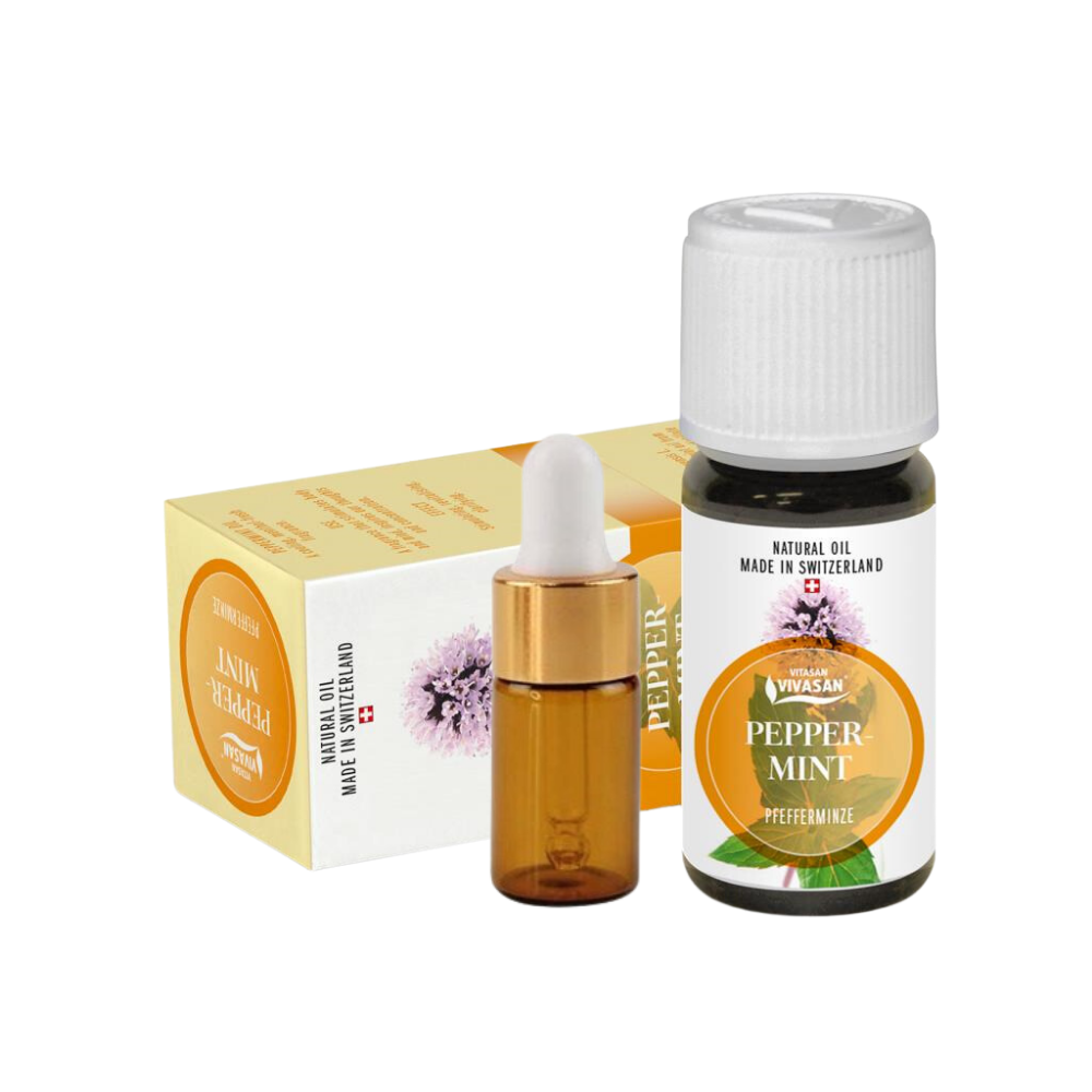 Натуральна ефірна олія М'ята Перцева 3мл пробник Вівасан Швейцарія Vivasan Peрper mint oil Switzerland