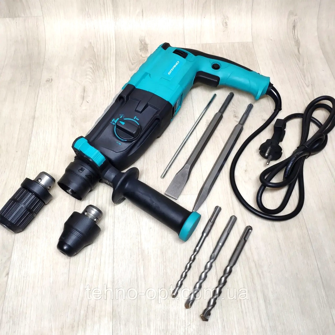 Сетевой перфоратор для дома, Перфоратор для профессиональных работ 1500Вт Grand (Чехия), PRM - фото 1 - id-p2610539067