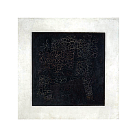 Друк на полотні Чорний квадрат Казимир Малевич 30x30