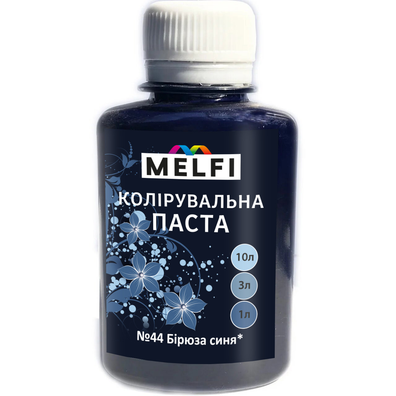 Кольорувальна паста 44 Бірюза синя 0.1 л MELFI, фото 1