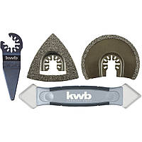 Насадка Einhell насадок для реноватора 4 шт, для плитки, KWB (708750)