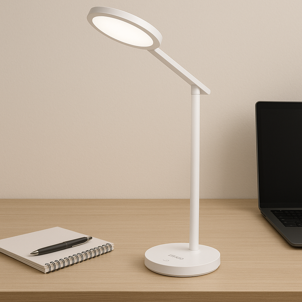 Настільна Led лампа 10W біла Violux TEO 800 lm 4200K, фото 1