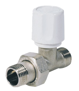 Кран радіаторний прямий 1/2"х3/4" євроконус Bianchi