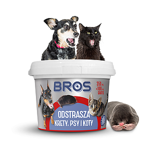Відлякувач кротів, собак та котів Bros, 300 грам / 450 мл (Польща)
