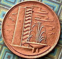 Монета Сінгапуру 1 цент 1982 р.