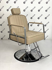 Перукарське чоловіче крісло Barber Bronx крісло з підголівником та підніжкою для барбершопу