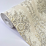 Шпалери вінілові 10 × 0.53 м 5766-05, класичні з орнаментом для спальні, вітальні, кабінету, фото 3