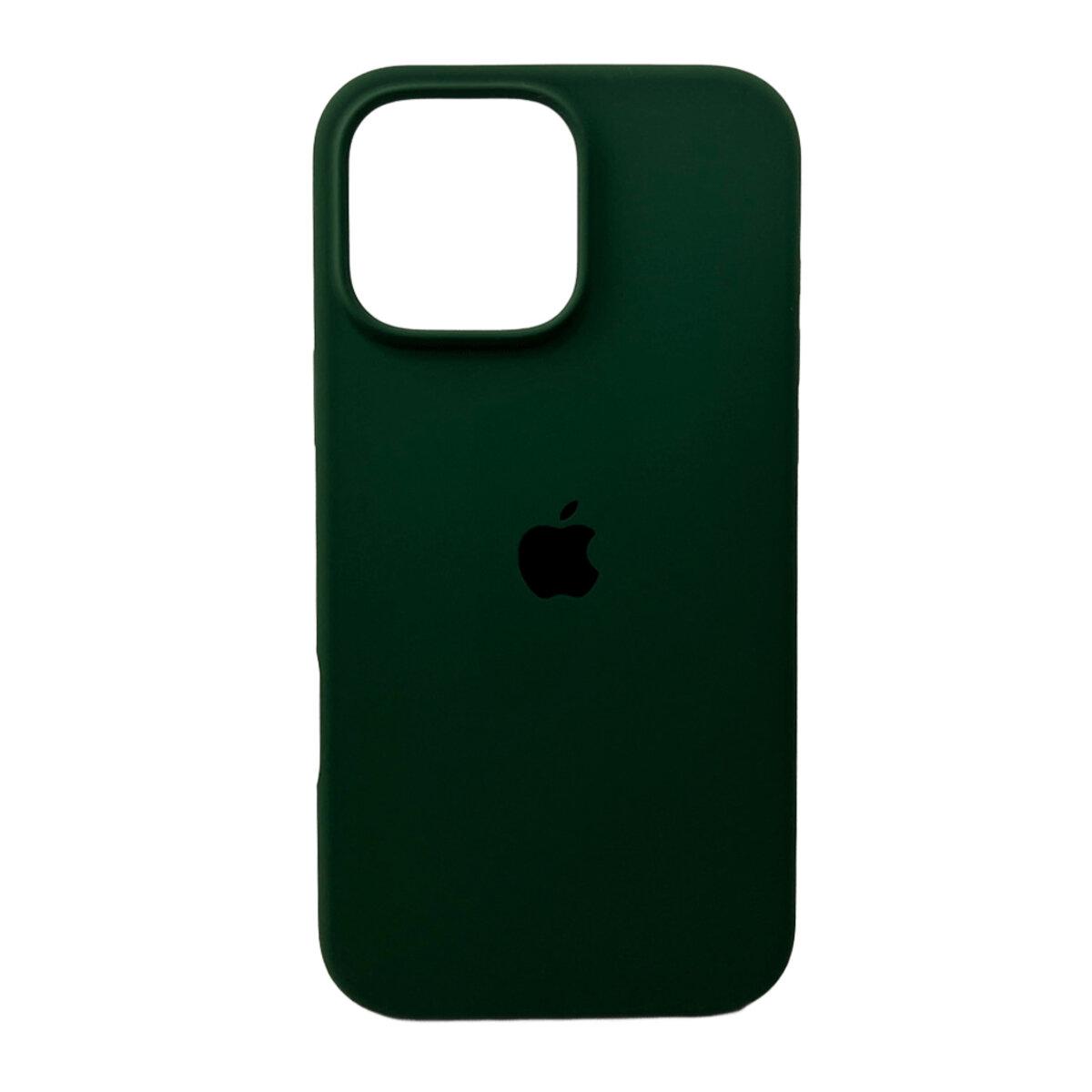 Чохол для iPhone 16 Pro Max Silicone Full Case Open Cam, Atrovirens, фото 1