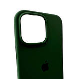 Чохол для iPhone 16 Pro Max Silicone Full Case Open Cam, Atrovirens, фото 5