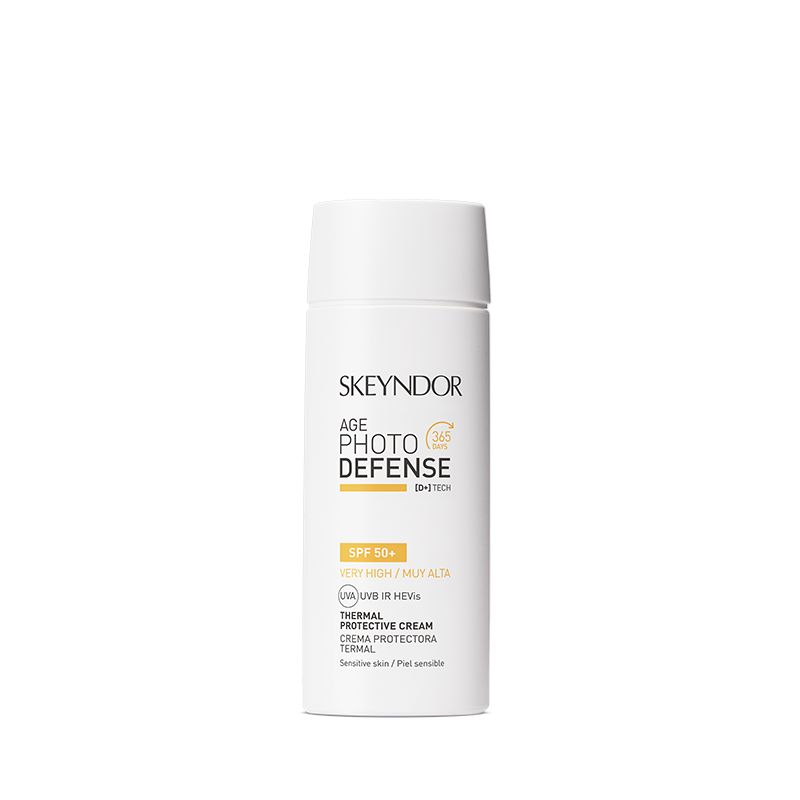 Захисний крем для обличчя для сухої та чутливої ​​шкіри SPF50+ Skeyndor Age Photo Defense SPF50+