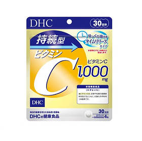 Вітамін C повільного вивільнення з таймс капсулою 1000мг DHC 120 шт на 30 днів прийому