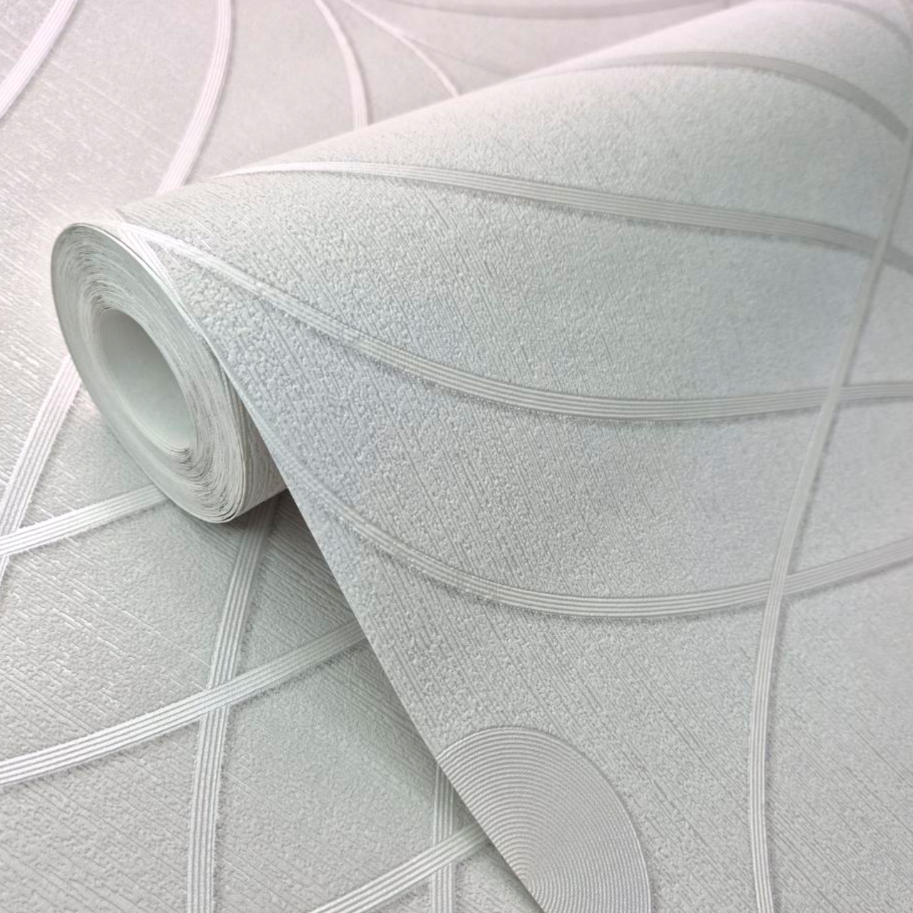 Шпалери вінілові 10.05 × 1.06 м Marburg 97716, сірі для спальні, вітальні, кухні, коридору, ванної кімнати, фото 1