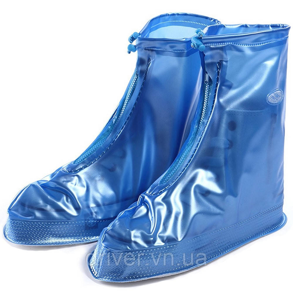 Чохли на взуття від дощу та бруду M (37-38) гумова підошва, фото 1